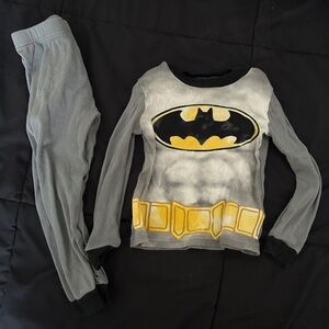 Kids Batman Pajama Set - Gray and Yellow